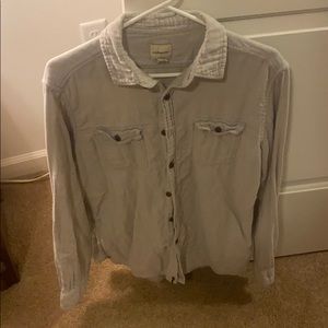 GH Bass & Co Lightweight Military Shirt M Tan